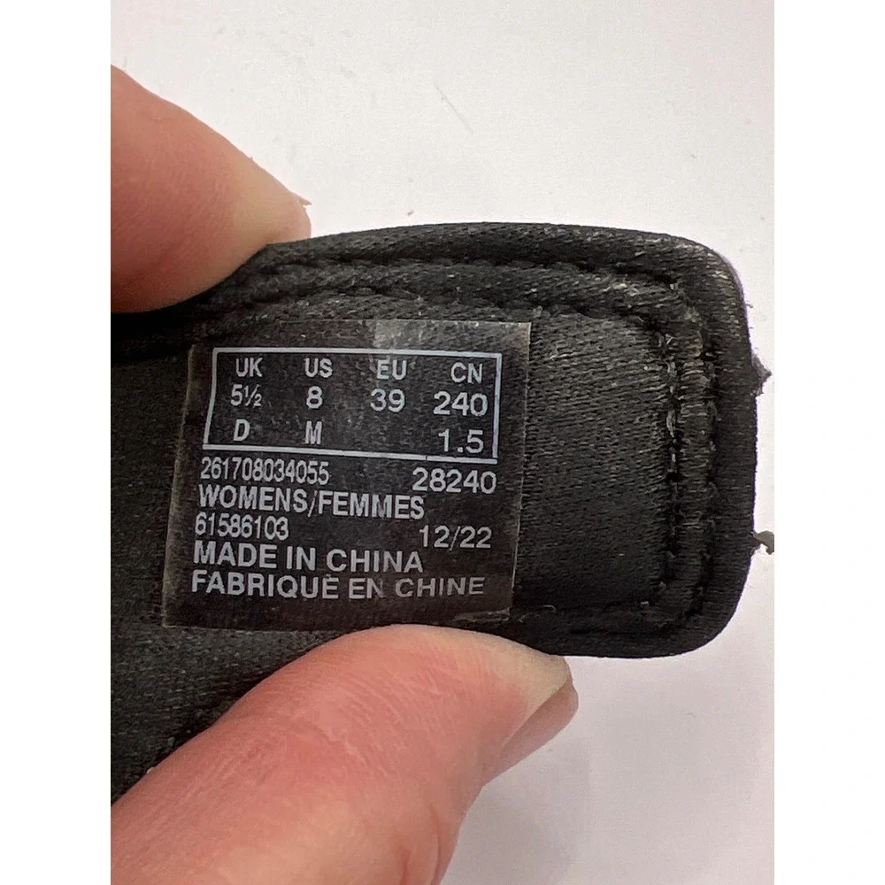 Clarks Cloudsteppers‎ Black Adjustable Strap Slide Sandals Womens 8 Summer Beach